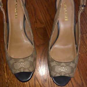 Coach wedge sandals